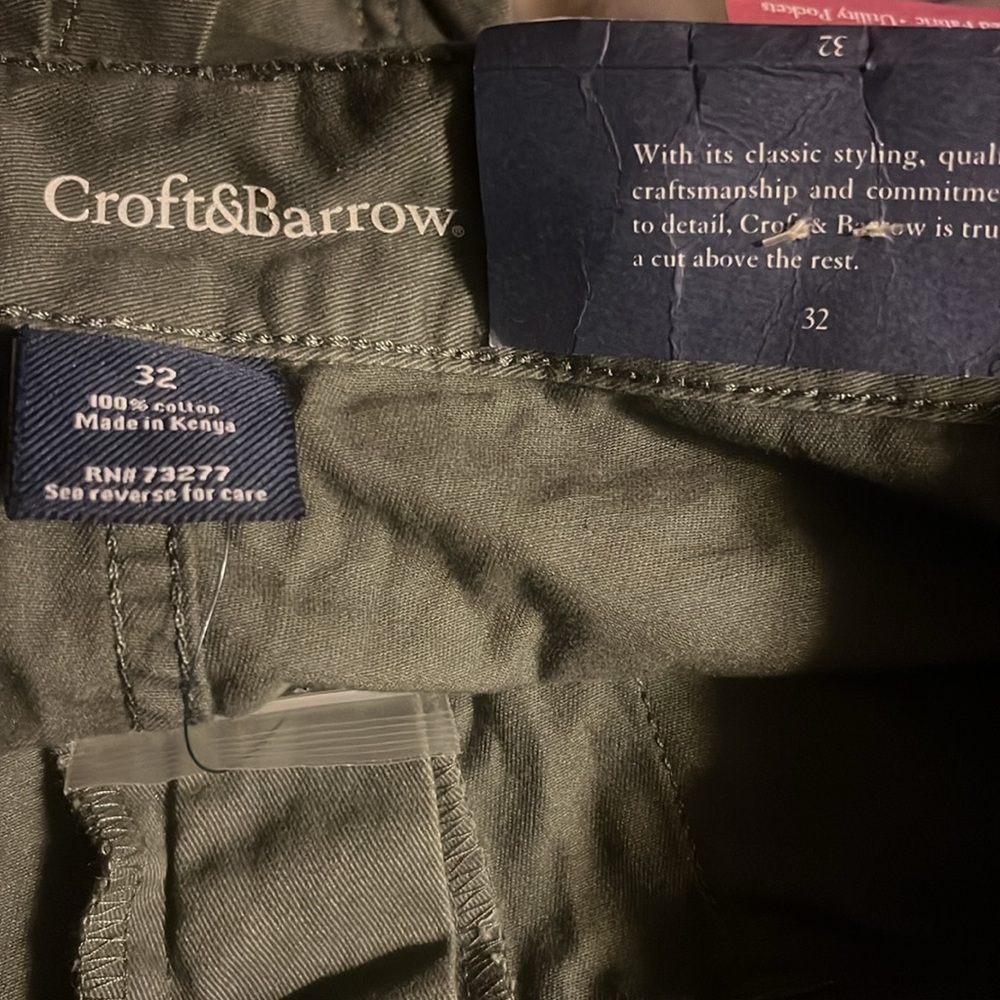 3 pair Croft & Barrow Shorts Size 32..2 pair NWT…1 pair NWOT - Picture 5 of 13